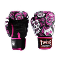 Gants de Boxe Twins Skull FBGVL3-53 Noir/Rose Univers Boxe