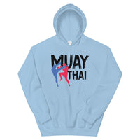 Hoodie Muay Thaï HH-BT06 Bleu Clair / S