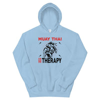 Hoodie Muay Thaï Therapy Bleu Clair / S