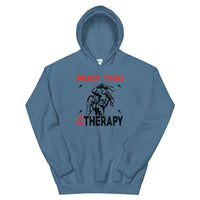 Hoodie Muay Thaï Therapy Bleu Indigo / S