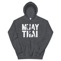 Hoodie MuayThai Homme Gris Foncé Chiné / S