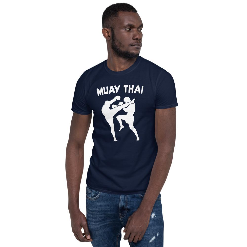 T-shirt Muay Thaï Boxing - Noir, 100% Coton, Neuf Avec étiquettes, Fabriqué En France
