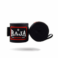 Bandages de Boxe Raja Boxing Noir - 4,5 Mètres