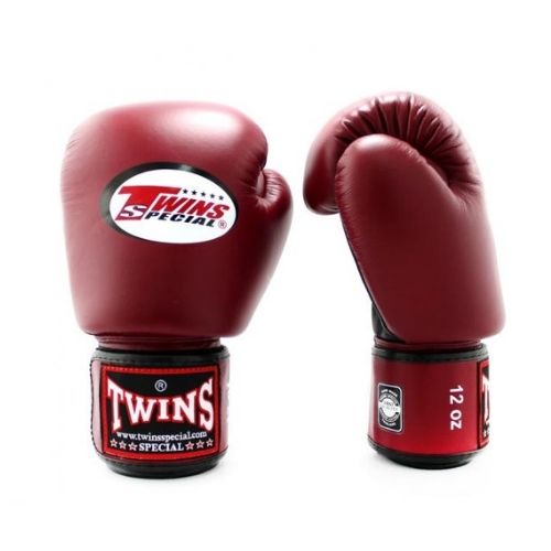 Gants de Boxe Twins Air Flow Noir/Bordeaux