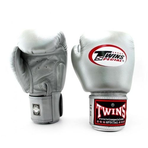Gants De Boxe TWINS BGVL3 En Cuir - Muay Thai, Kickboxing - Tailles 10/12/14/16 Oz - Noir