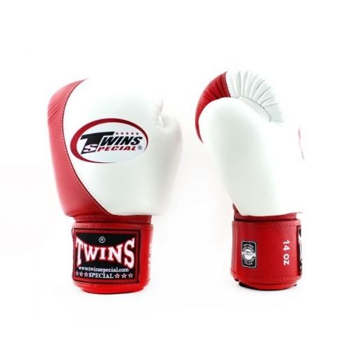Gants de Boxe Twins BGVL8 Blanc & Rouge Univers Boxe