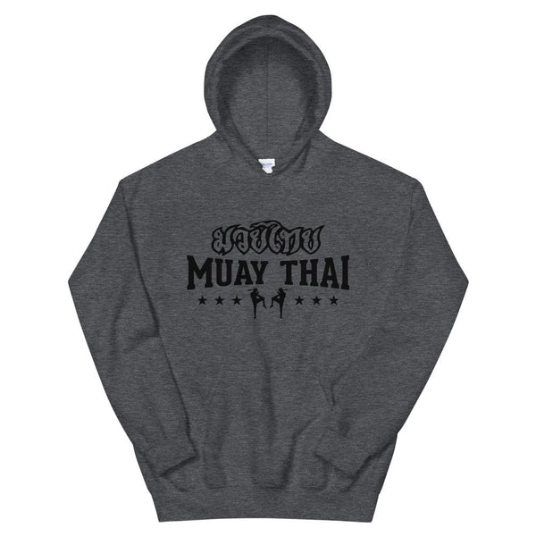 Hoodie Boxe Thaï HF-BT02 Gris Foncé Chiné / S