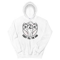 Hoodie Fight Till The End HF-BT10 Blanc / S