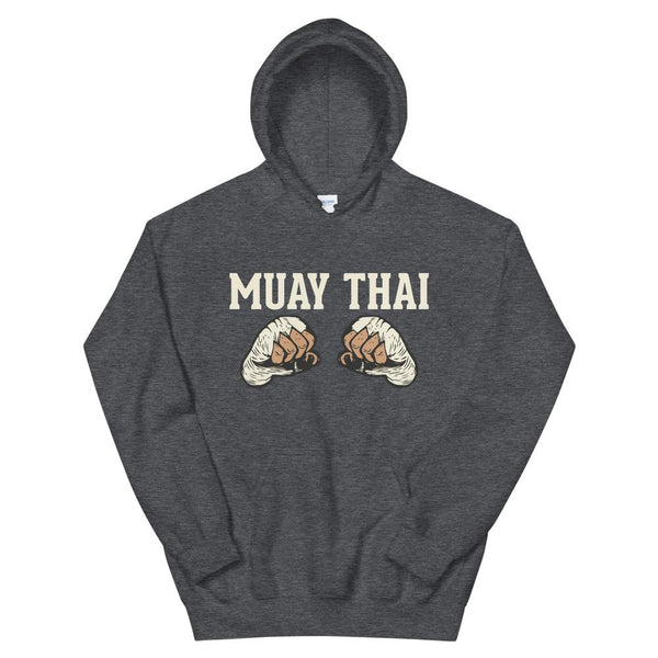 Hoodie Muay Thaï HH-MT05 Gris Foncé Chiné / S