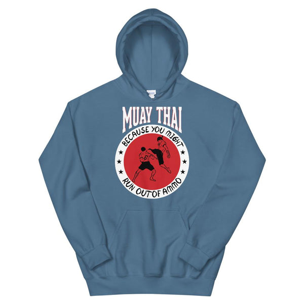 Hoodie Muay Thaï HH-MT07 Bleu Indigo / S