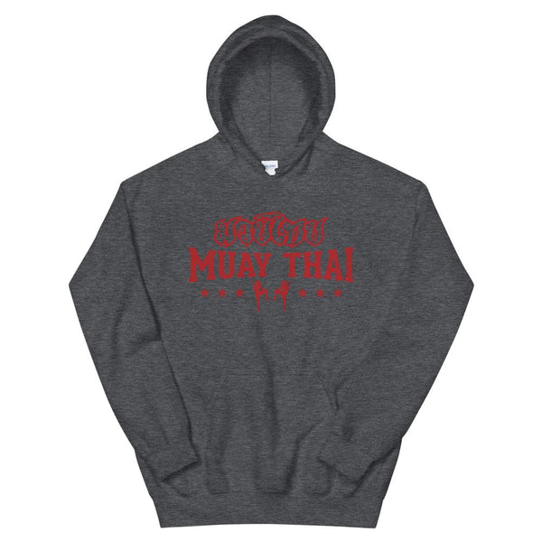 Hoodie Muay Thaï HH-MT08 Gris Foncé Chiné / S