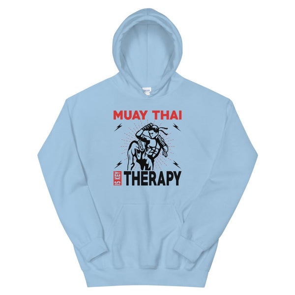 Hoodie Muay Thaï Therapy Bleu Clair / S