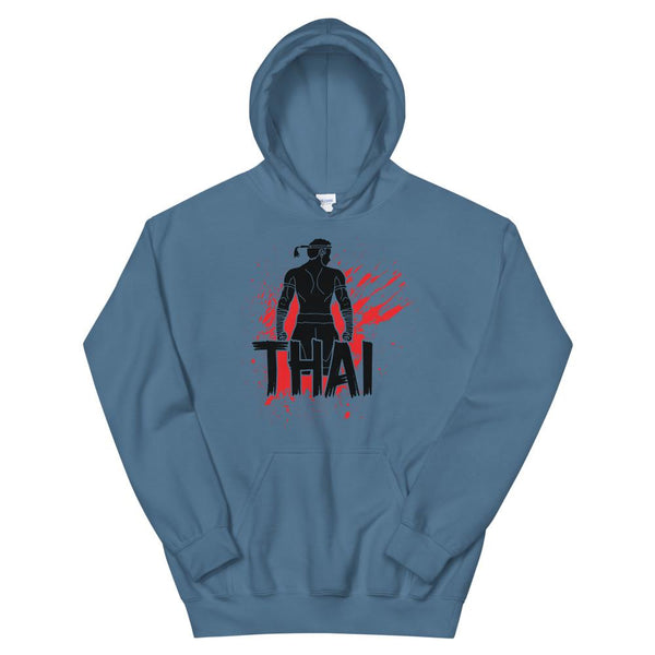 Hoodie Thaï Boxing Bleu Indigo / S