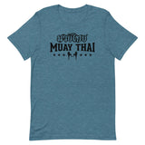 T-shirt Boxe Thaï TH-BT02 Bleu Canard Chiné / S