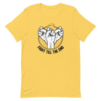 T-shirt Fight Till The End Jaune / S