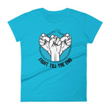 T-shirt Fight Till The End TF-BT10 Bleu bondi / S