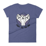 T-shirt Fight Till The End TF-BT10 Bleu Chiné / S