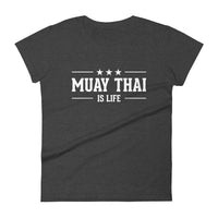 T-shirt Muay Thaï is Life TF-MT12 Gris Foncé Chiné / S