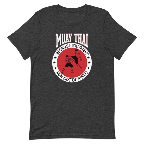 T-shirt Muay Thaï TH-MT07 Gris Foncé Chiné / S