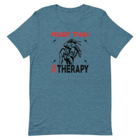 T-shirt Muay Thaï Therapy Bleu Canard Chiné / S