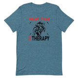 T-shirt Muay Thaï Therapy Bleu Canard Chiné / S