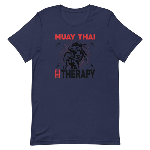 T-shirt Muay Thaï Therapy Bleu Marine / S