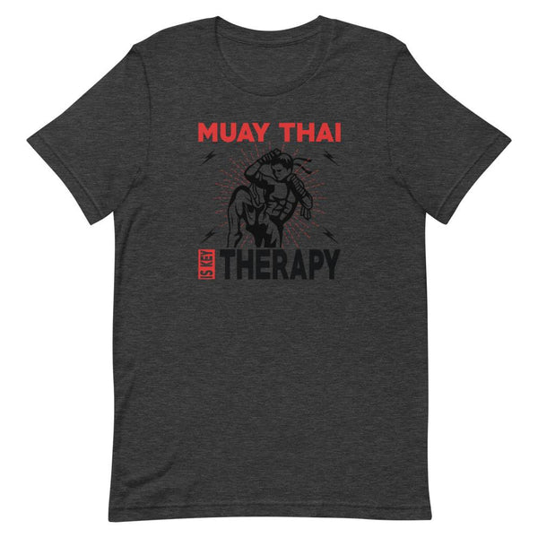 T-shirt Muay Thaï Therapy Gris Foncé Chiné / S