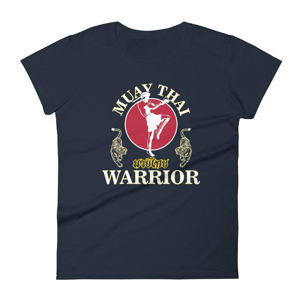 T-shirt Muay Thaï Warrior TF-BT12 Bleu Marine / S